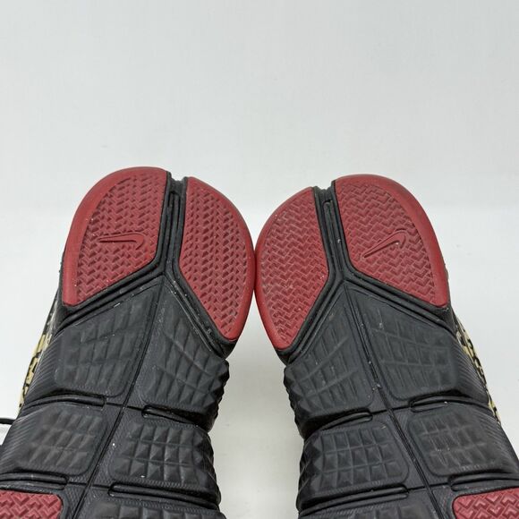 Nike Free Trainer 7.0 Unleash Speed Sneakers Mens 11 Gold Black Cheetah Mid Top - Picture 13 of 16